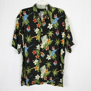 🌴🍍Pineapple Moon 🌙 Mens Large Hawaiian Shirt